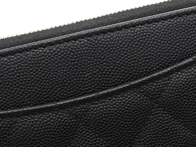 CHANEL シャネル マトラッセ ラウンドファスナー長財布 キャビア CHANEL シャネル マトラッセ ラウンドファスナー長財布 キャビア