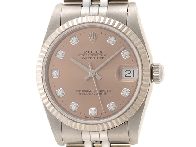 U番 1997年頃製造品 ROLEX ロレックス デイトジャスト 68274G ピンク