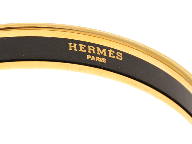 HERMES エルメス ブレスレット エマイユバングル ゴールドメッキ