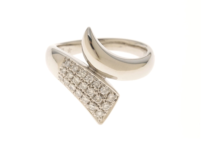 GINZA TANAKA プラチナ900 ダイヤモンド リング 指輪 デザインリング 