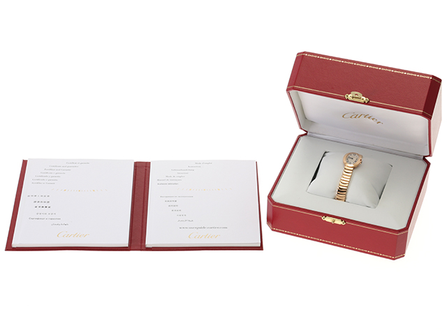 Cartier　カルティエ　レディース腕時計　ミニベニュワール　W8000015　クオーツ　ピンクゴールド　参考定価￥2,667,600-　箱・ギャランティ有り（2015年5月国内）【433】 image number 5