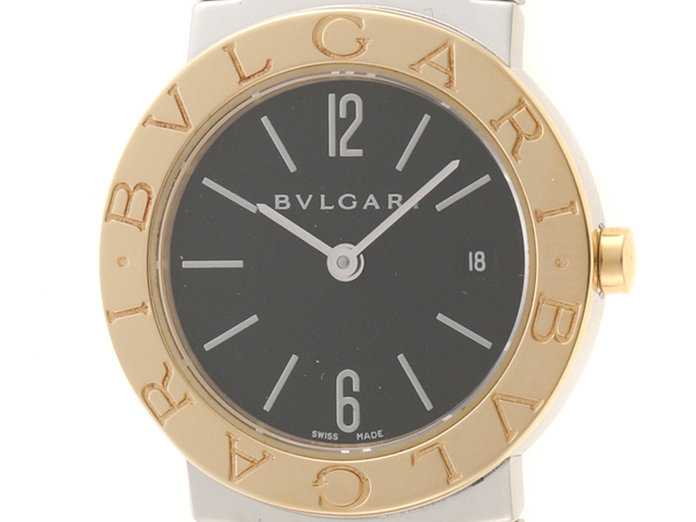 ブルガリ BVLGARI ブルガリブルガリ BB30GL/6 ボーイズ 腕時計 シルバー ロゴ 文字盤 K18YG クォーツ BVLGARIBVLGARI VLP 90186487