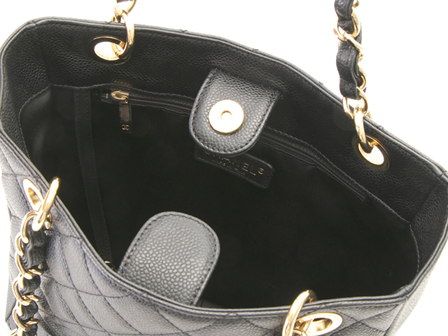 CHANEL シャネル PSTトート A50994 キャビアスキン ブラック CHANEL シャネル PSTトート A50994 キャビアスキン ブラック