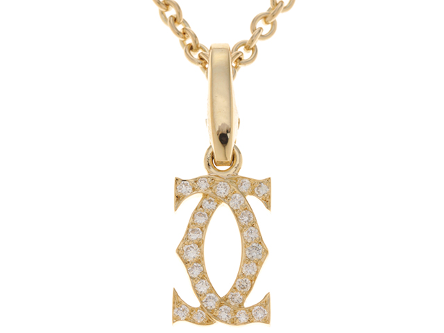 Cartier カルティエ 2C ネックレス ダイヤモンド YG D 10.1g