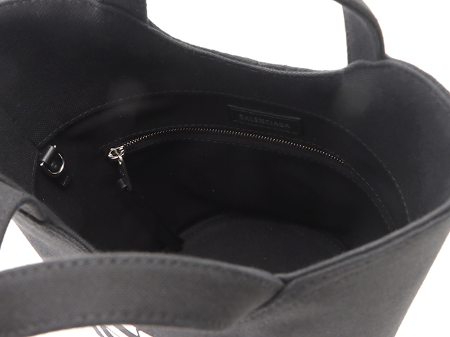 BALENCIAGA バレンシアガ ウェーブトートXS キャンバス ブラック