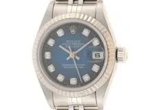 Ａ番　2000年1月国内正規ギャラ　ROLEX　ロレックス　デイトジャスト　69174Ｇ　ブルーグラデーション文字盤　10Ｐダイヤモンド　女性用自動巻時計【473】