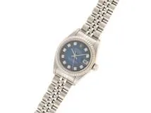 Ａ番　2000年1月国内正規ギャラ　ROLEX　ロレックス　デイトジャスト　69174Ｇ　ブルーグラデーション文字盤　10Ｐダイヤモンド　女性用自動巻時計【473】