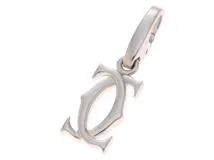 Cartier カルティエ 2C チャーム ペンダントトップ K18 ホワイト