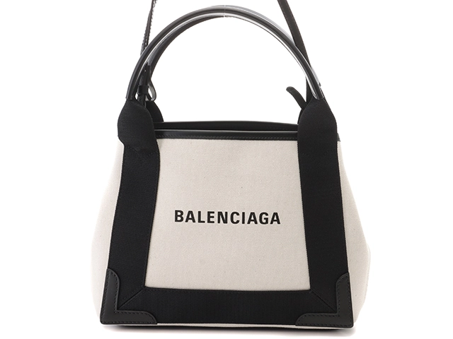 BALENCIAGA バレンシアガ ネイビーカバスXS 3903462 ナチュラル ...