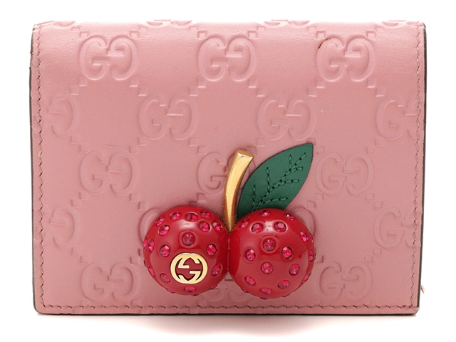 GUCCI グッチ 財布 チェリー付き グッチシマカードケース 476050