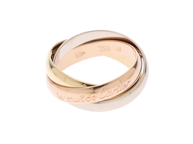 Cartier カルティエ トリニティリング K18YG/WG/PG 49号【433