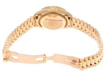 E番 ROLEX ロレックス 時計 デイトジャスト 69138G シャンパンゴールド文字盤 ダイヤベゼル YG 10Pダイヤ 自動巻き レディース（2143600357391）M【200】
