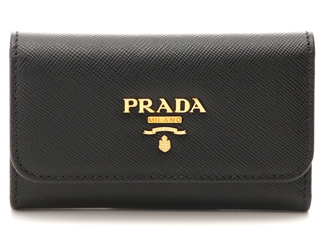 PRADA プラダ 6連キーケース 1M0222 ブラック サフィアーノ 2143600357735 【437】 の購入なら「質」の大黒屋（公式）