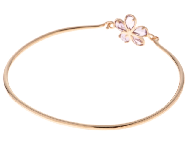 TIFFANY&CO ティファニー ガーデンフラワーブレスレット アメジスト ダイヤモンド PG 7.1g【431】2143600358633