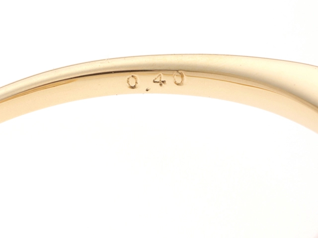JEWELRY　ジュエリー　 　リング　K18 ゴールド　#8  　　ダイヤモンド0.40   　約1.9g  　2143600364207	【208】