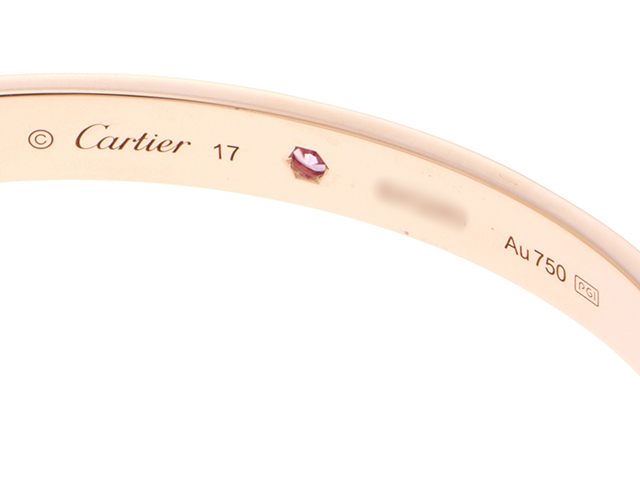 Cartier カルティエ 貴金属・ジュエリー ラブオーブンブレスレット K18ピンクゴールド 1Pピンクサファイア 約23.7ｇ 17サイズ  【430】2143600366249 の購入なら「質」の大黒屋（公式）