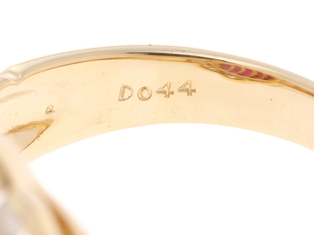 JEWELRY ジュエリー リング K18イエローゴールド ルビー3.50/ダイヤモンド 0.44 8.7g #12 【472】HA