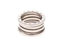 BVLGARI　ブルガリ　B-zero1 　リング　K18ホワイトゴールド　#51　 12.4g　【436】　2143600370277