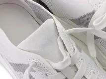 HERMES　エルメス　ディープ ローカットスニーカー　レディース37.5　ホワイト/ブラック　ニット/レザー　H231020Z　2143600372820　【432】