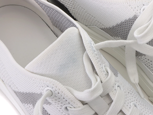 HERMES　エルメス　ディープ ローカットスニーカー　レディース37.5　ホワイト/ブラック　ニット/レザー　H231020Z　2143600372820　【432】