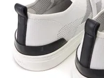 HERMES　エルメス　ディープ ローカットスニーカー　レディース37.5　ホワイト/ブラック　ニット/レザー　H231020Z　2143600372820　【432】