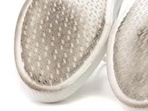 HERMES　エルメス　ディープ ローカットスニーカー　レディース37.5　ホワイト/ブラック　ニット/レザー　H231020Z　2143600372820　【432】