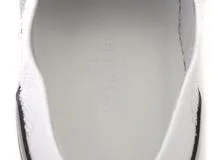 HERMES　エルメス　ディープ ローカットスニーカー　レディース37.5　ホワイト/ブラック　ニット/レザー　H231020Z　2143600372820　【432】