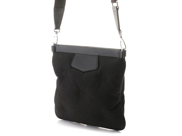 Maison Margiela メゾンマルジェラ グラム スラム スポーツフラットポケット ブラック ナイロン／カーフ SB2WG0008P1511T8013【430】2143600373506