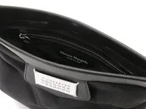 Maison Margiela メゾンマルジェラ グラム スラム スポーツフラットポケット ブラック ナイロン／カーフ SB2WG0008P1511T8013【430】2143600373506