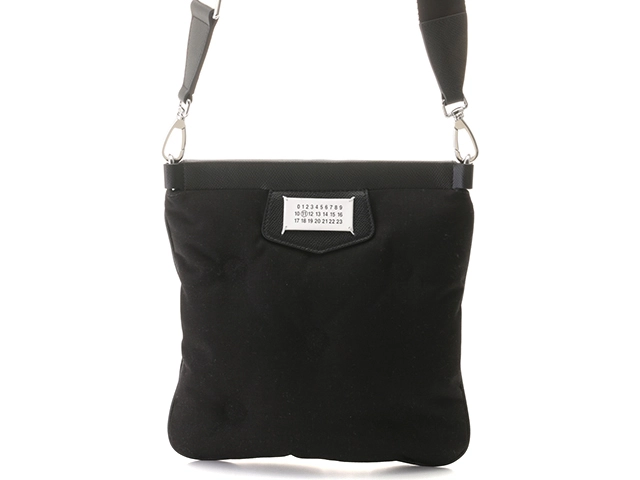 Maison Margiela メゾンマルジェラ グラム スラム スポーツフラットポケット SB2WG0008P1511T8013　ブラック ナイロン／カーフ　433