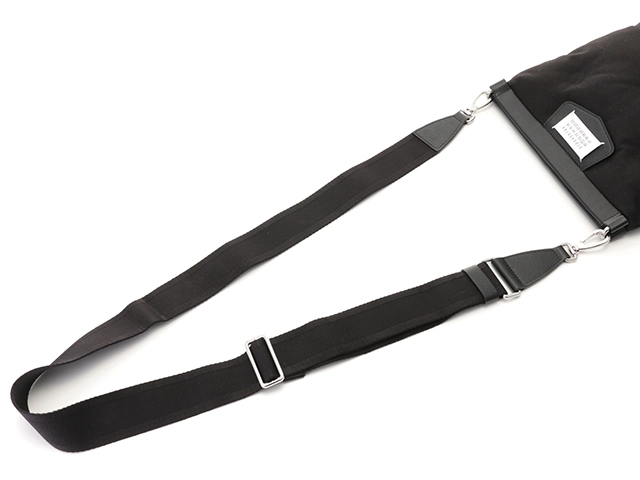 Maison Margiela メゾンマルジェラ グラム スラム スポーツフラットポケット SB2WG0008P1511T8013 ブラック ナイロン/カーフ 433