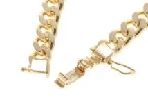 JEWELRY ノンブランドジュエリー 2面カット喜平ネックレス K18イエローゴールド エメラルド3.498/ダイヤモンド0.97カラット 重さ約47.9g【472】SJ