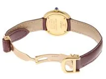 Cartier  カルティエ　マスト トリニティ ヴェルメイユ　2735　925シルバー/金メッキ/革　ホワイト　レディース　クォーツ2143600377313【432】