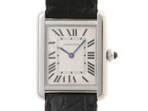 Cartier カルティエ  タンク・ソロSM　WSTA0030　ステンレス　レザー　クォーツ【430】2143600377429