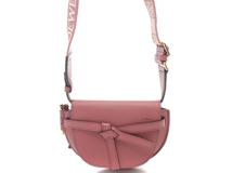 LOEWE　ロエベ　ゲートデュアルバッグ ミニ　ピーチブルーム　ソフトカーフ　ショルダーバッグ　2WAY　A650N46X13【431】