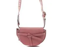LOEWE　ロエベ　ゲートデュアルバッグ ミニ　ピーチブルーム　ソフトカーフ　ショルダーバッグ　2WAY　A650N46X13【431】