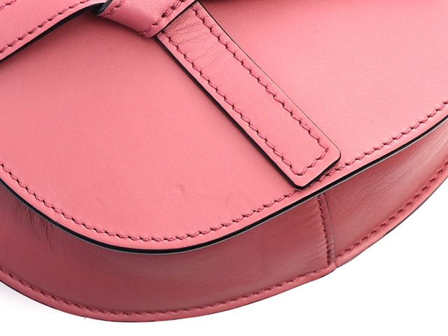 LOEWE　ロエベ　ゲートデュアルバッグ ミニ　ピーチブルーム　ソフトカーフ　ショルダーバッグ　2WAY　A650N46X13【471】