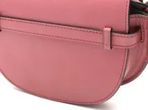 LOEWE　ロエベ　ゲートデュアルバッグ ミニ　ピーチブルーム　ソフトカーフ　ショルダーバッグ　2WAY　A650N46X13【471】