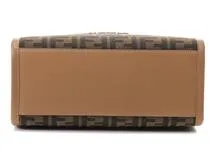 FENDI　フェンディ　ズッカ サンシャイン スモール ブラウン/ベージュ キャンバス／レザー　8BH394ALVYF1GE3【431】2143600378334