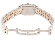 Cartier カルティエ レディース クオーツ パンテールドゥカルティエMM W2PN0007 ホワイト文字盤 K18YG/SS【472】HK