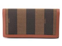 FENDI　フェンディ　小物　財布　ペカン　二つ折りZIP長財布　8M0298　ブラウン【472】RE