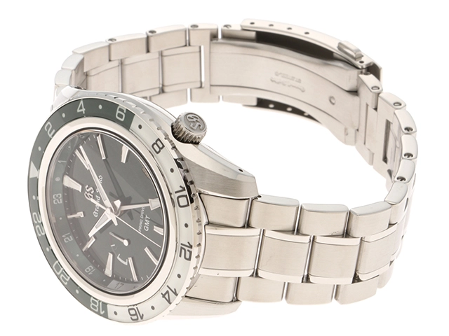 GRAND SEIKO グランドセイコー メンズ オートマチック スポーツコレクション スプリングドライブ GMT SBGE295 グリーン文字盤 SS【472】HK