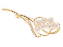 JEWELRY　ノンブランドジュエリー　ブローチ　K18/P/D0.10/13.3g 【471】N