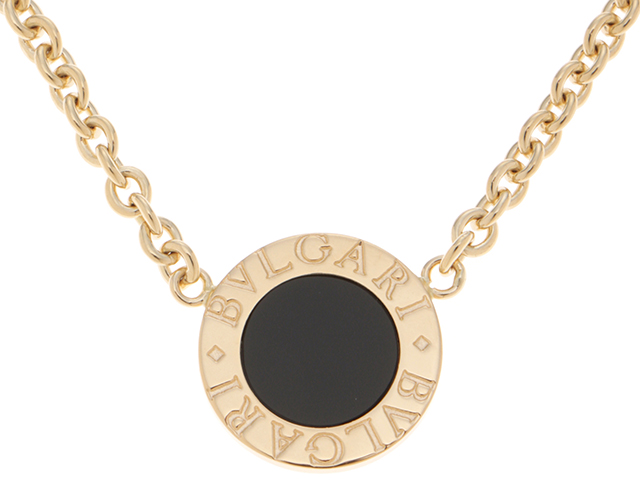 BVLGARI ブルガリ BB ネックレス イエローゴールド オニキス