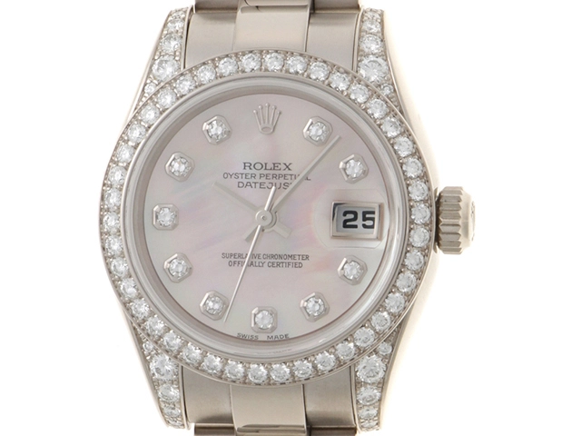 26mm 時計用 ベゼル ダイヤモンド 14K 3496 ROLEX ロレックス デイトジャスト ダイヤベゼル K番 自動巻き