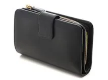 PRADA プラダ 二つ折財布 サフィアーノ 1ML225 ブラック【433
