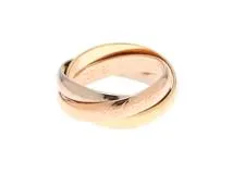 cartierトリニティ リング　#50 Cartier カルティエ トリニティ リング 旧型 50号 K18YG/PG/WG 1999年