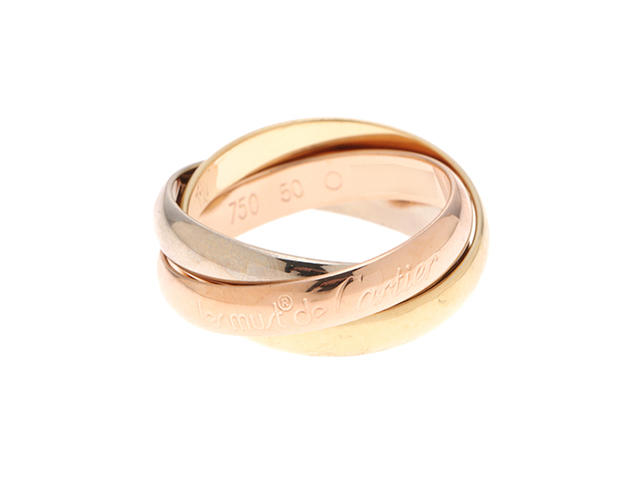 カルティエ　トリニティリング 750YG/WG/PG 50号(9.5号位) カルティエ トリニティリング 750YG/WG/PG 50号(9.5号位) カルティエ