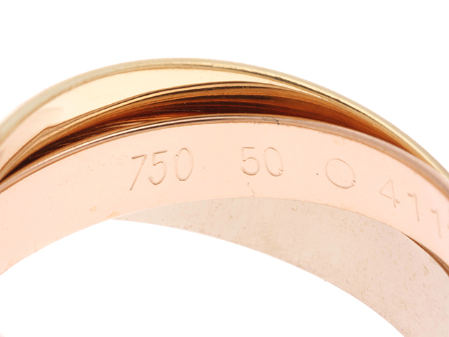 Cartier カルティエ トリニティ リング 旧型 50号 K18YG/PG/WG 1999年
