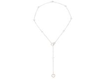 TIFFANY&CO ティファニー　ハートリンクラリアットネックレス　シルバー　8.6ｇ【472】HG